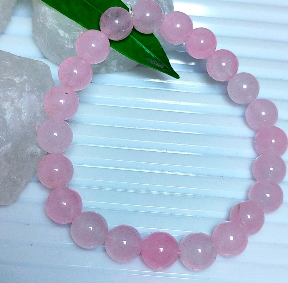 ROSE QUARTZ ENERGISED BRACELET 